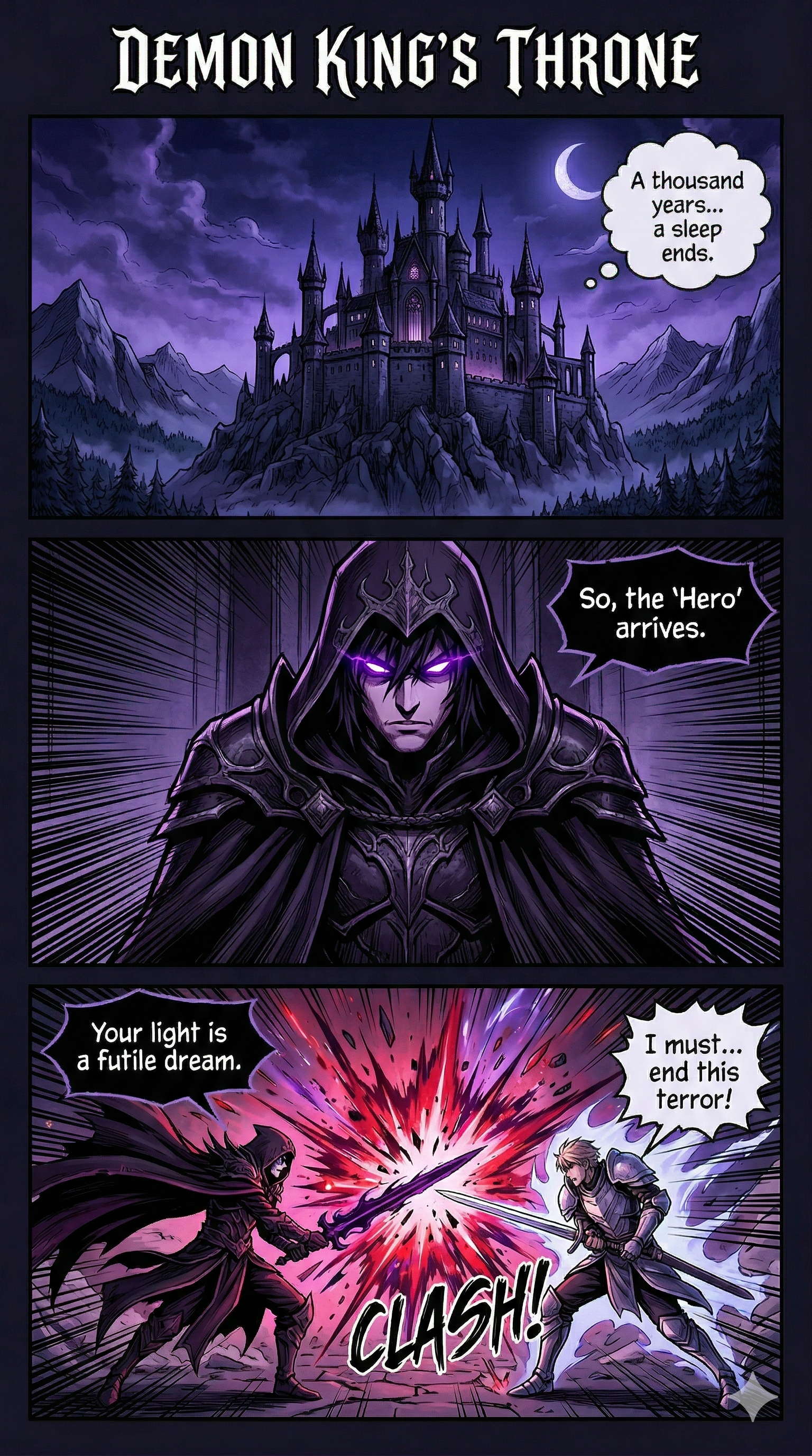 Demon King's Throne manga panels